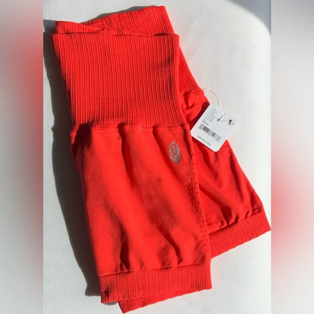 Free People Movement ~ Seamless Good Karma Running Shorts ~ Size XS ~ * NWT * - Picture 15 of 15